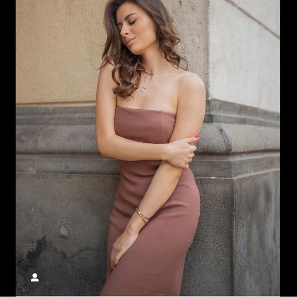 Zara MIDI BUSTIER DRESS - Picture 5 of 14